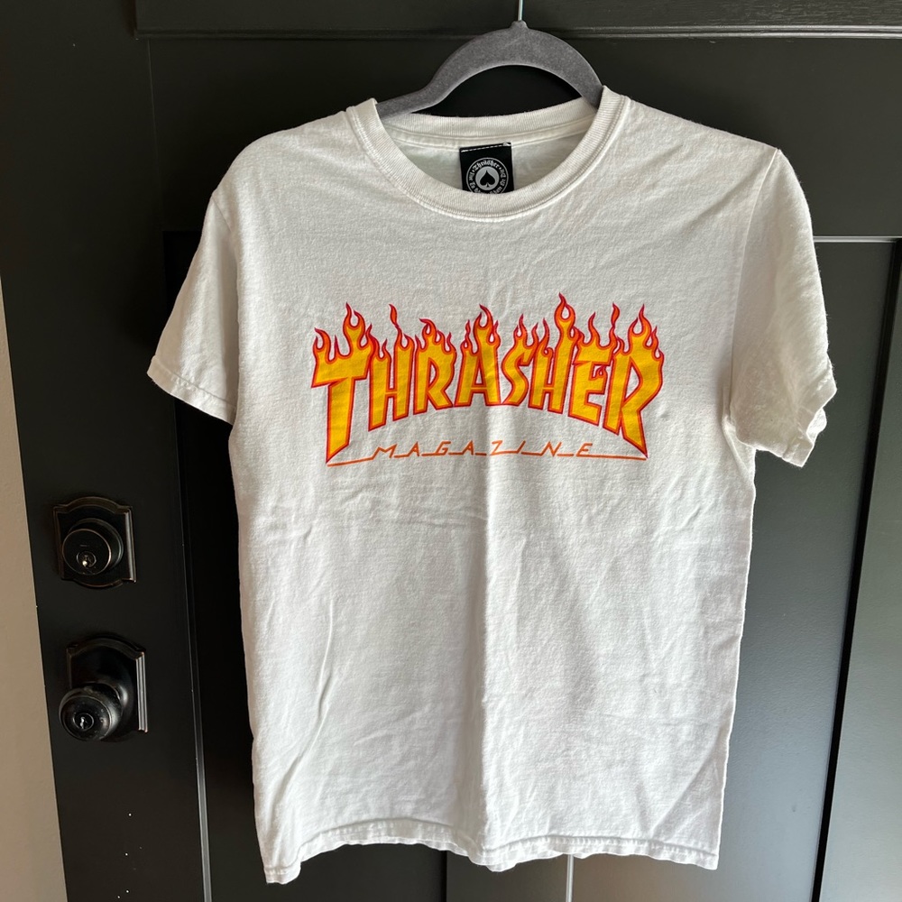 thrasher magazine white shirt